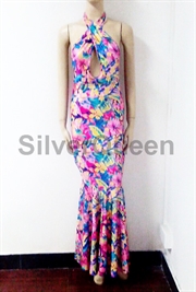 Bodycon blomster kjole